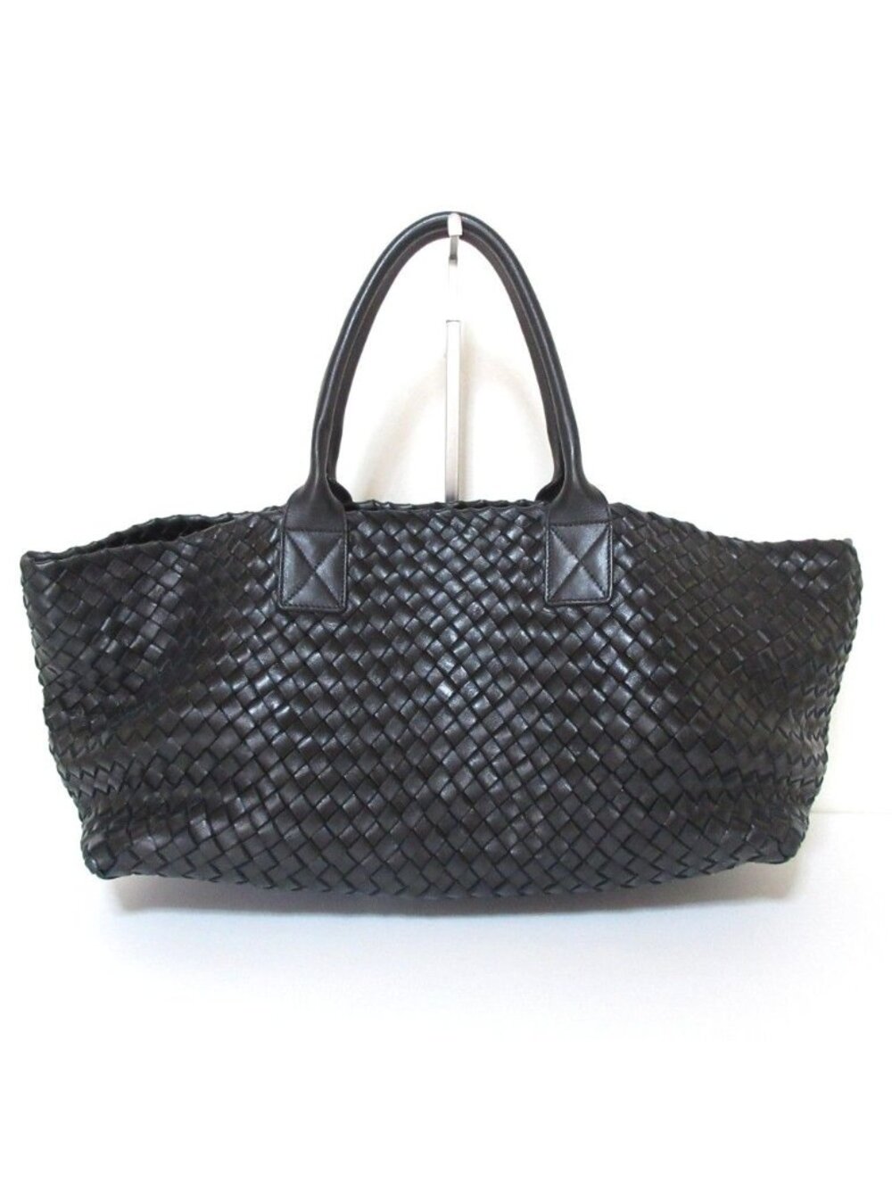 Bottega Veneta Cabas MM Intrecciato Boston Bag Black